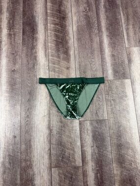 VS‎ Green Velour Bikini Underwear
